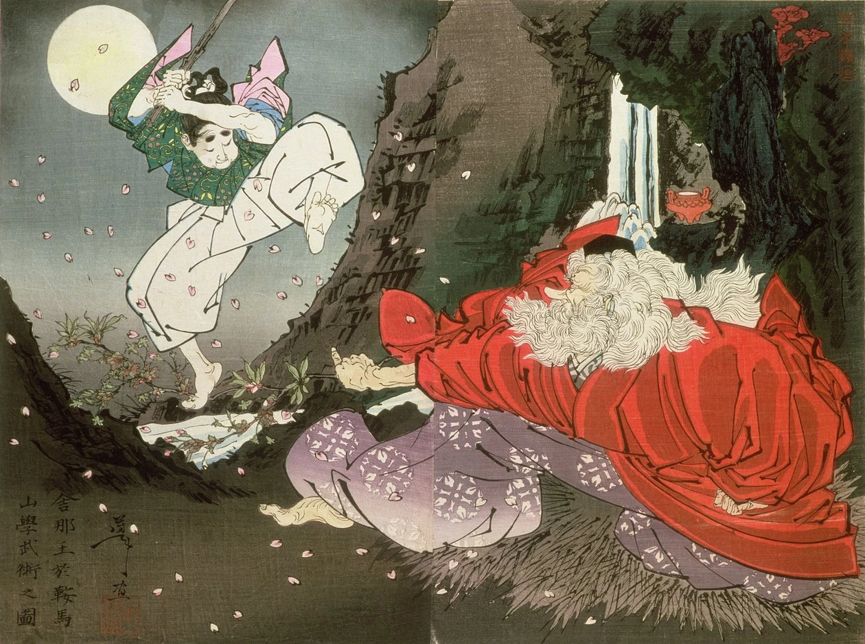 Yoshitsune e il Re Tengu